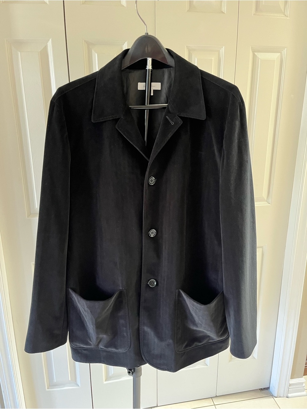 Ermenegildo Zegna Black Button chore Jacket